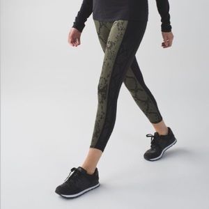 Lululemon Beyond Boundaries Leggings Snakeskin